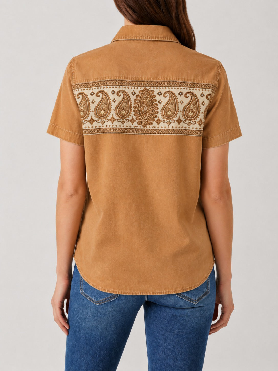 Prairie Bloom RB-TOP15 – Back View – Riley – tan