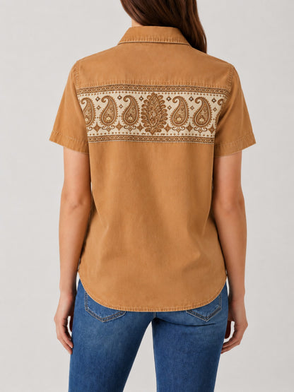 Prairie Bloom RB-TOP15 – Back View – Riley – tan