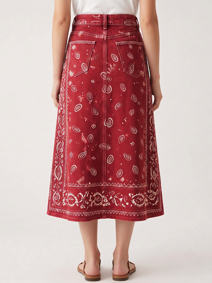 Rustic Mirage RB-SKT10 – Back View – Jessie – deep red