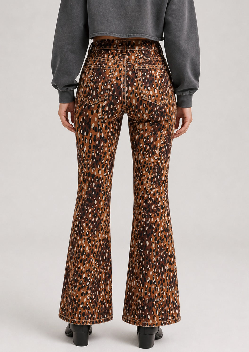 Coyote Ridge Bootcut Jeans – Back View – Riley – brown