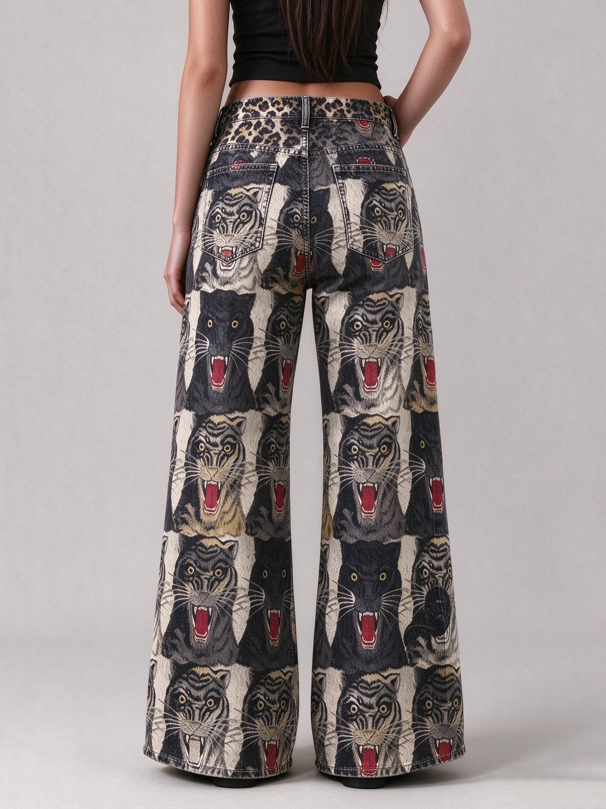 Outlaw Roar Wide-Leg Jeans