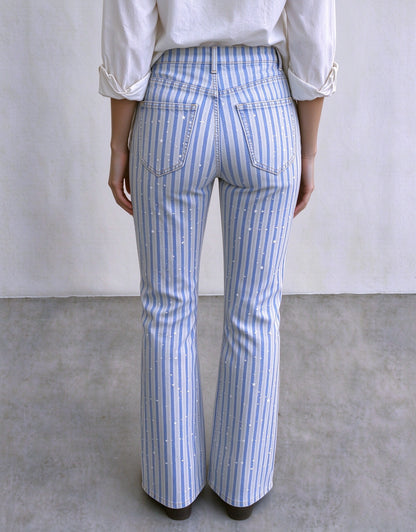 Sunset Stripe Bootcut Jeans