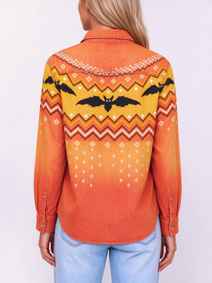 Bat Canyon Long Sleeve Denim Shirt