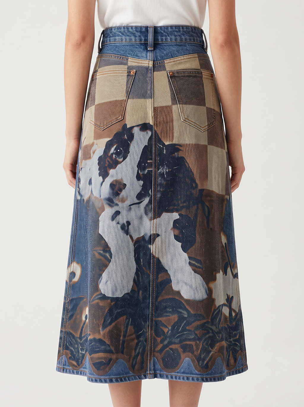 Cowdog Reverie RB-SKT10 – Back View – Jessie – Denim Blue