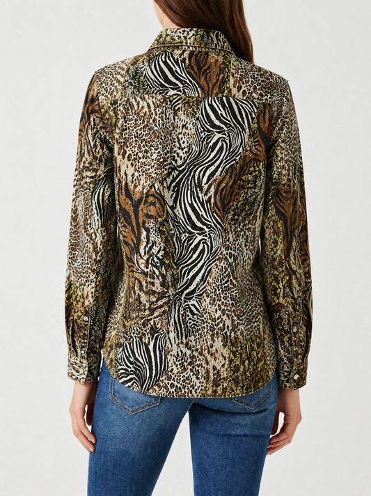 Sagebrush Mirage RB-TOP16 – Back View – Riley – brown, black, beige