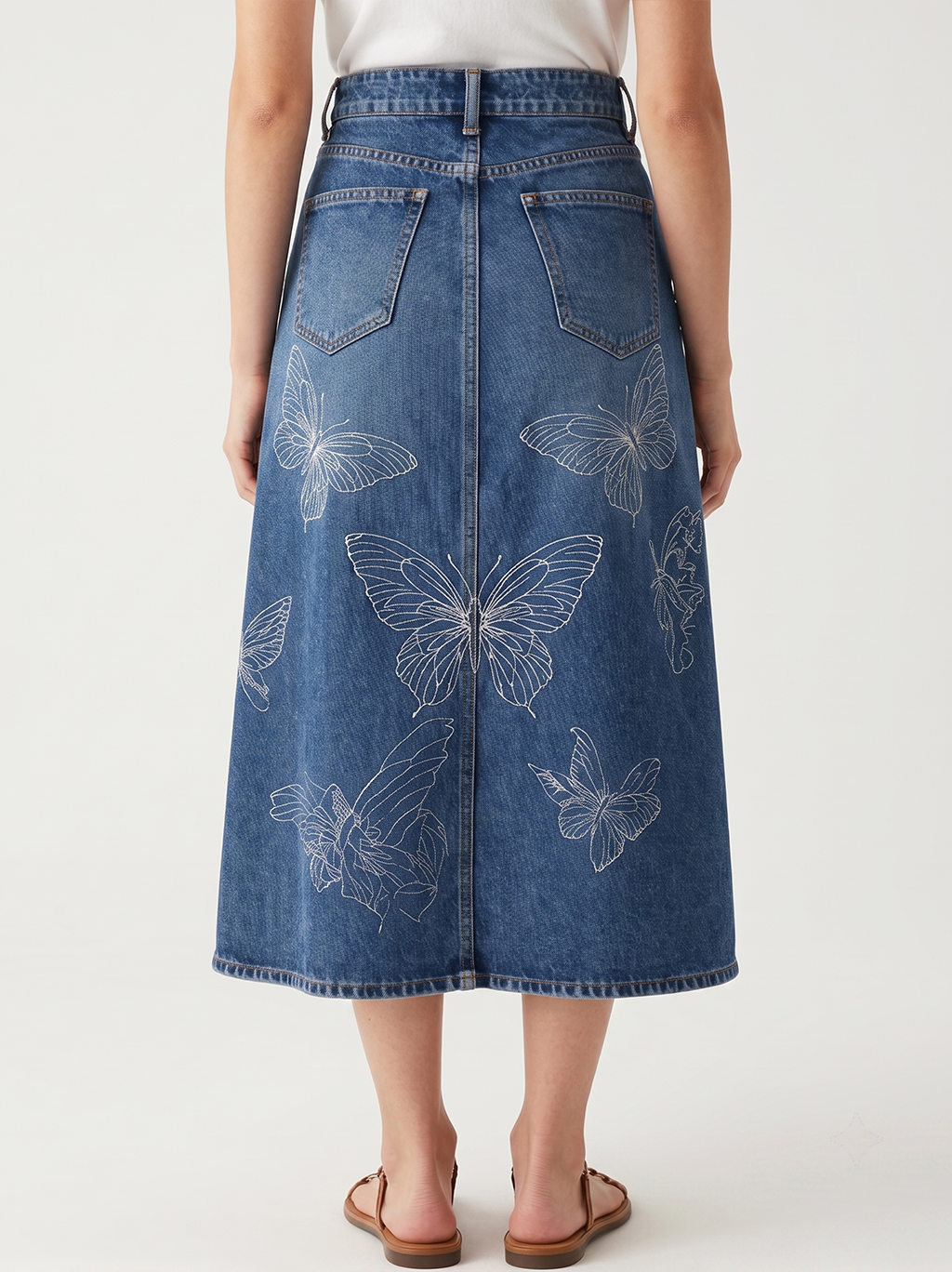 Butterfly Ridge RB-SKT10 – Back View – Jessie – Denim Blue