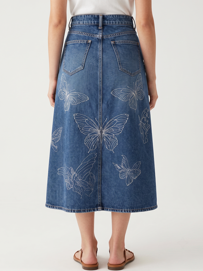 Butterfly Ridge RB-SKT10 – Back View – Jessie – Denim Blue