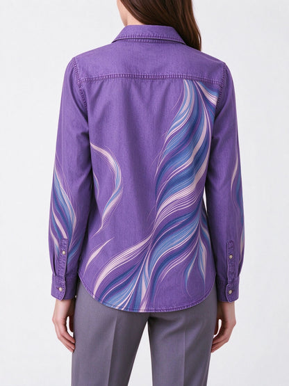 Ridge Stampede Long Sleeve Denim Shirt