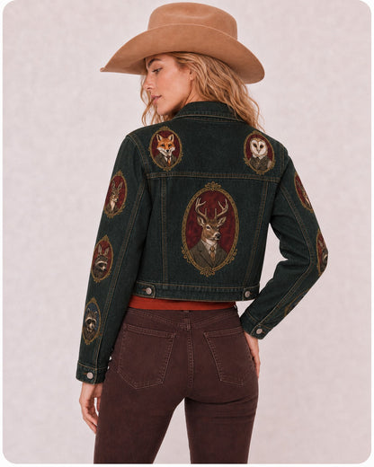 Wildwood Reverie RB-JKT01 – Back View – Riley – dark denim