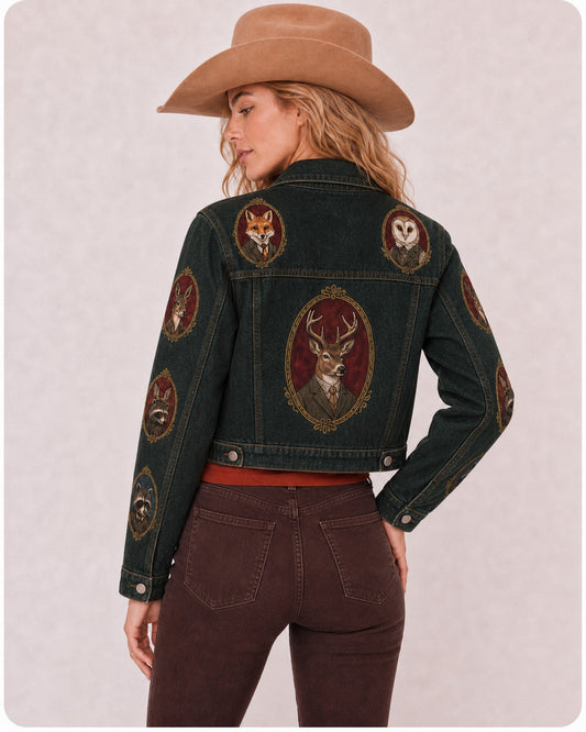 Wildwood Reverie RB-JKT01 – Back View – Riley – dark denim