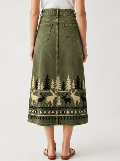 Pine Ridge Stroll RB-SKT10 – Back View – Riley – olive green