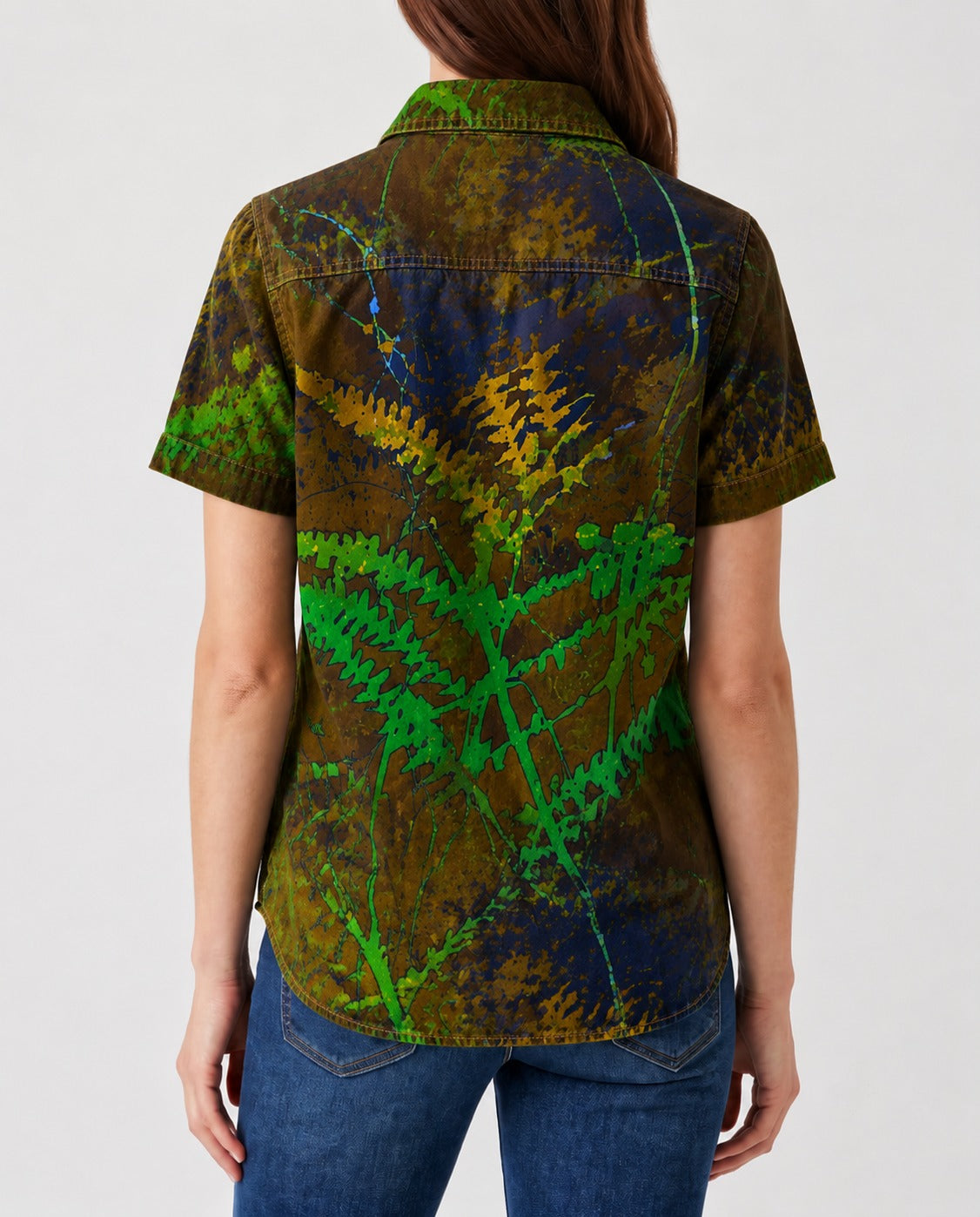 Canyon Fern RB-TOP15 – Back View – Riley – green, brown