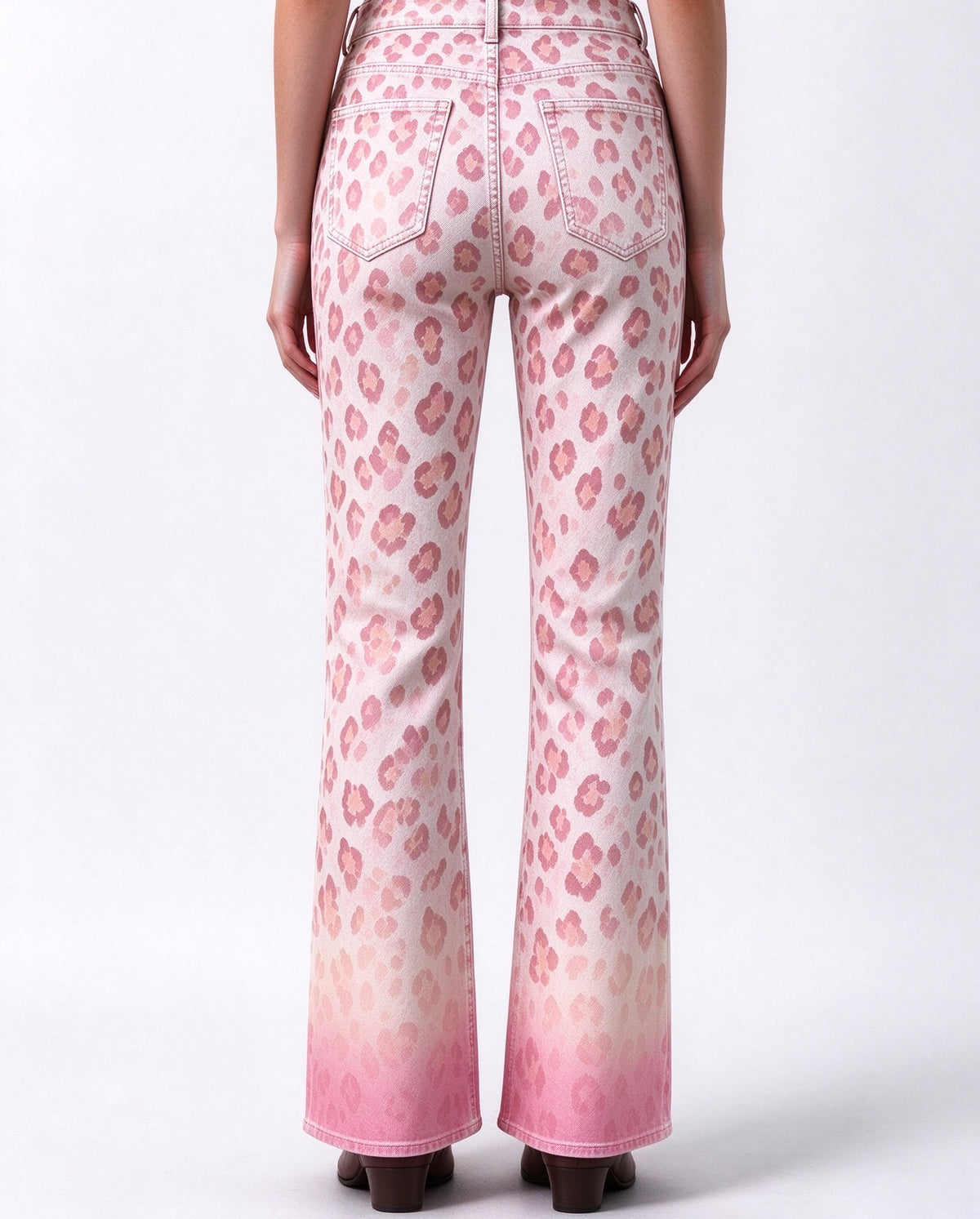 Prairie Rose Leopard Bootcut Jeans