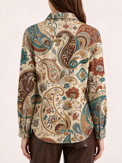 Desert Dreamweaver Long Sleeve Denim Shirt