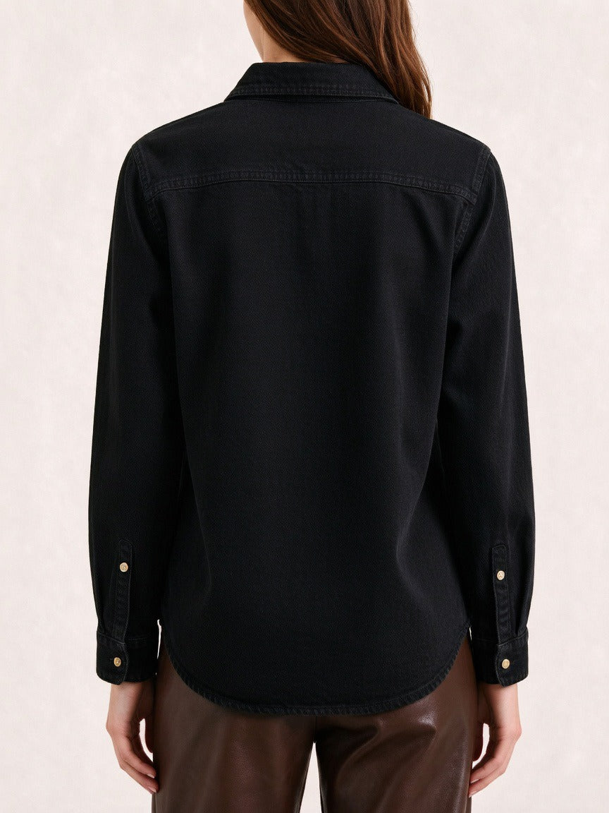 Prairie Daisy Trail Long Sleeve Denim Shirt