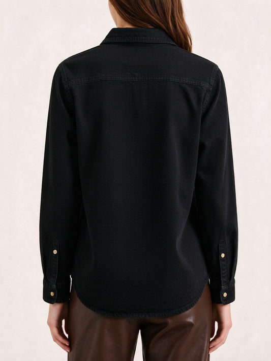 Prairie Daisy Trail Long Sleeve Denim Shirt