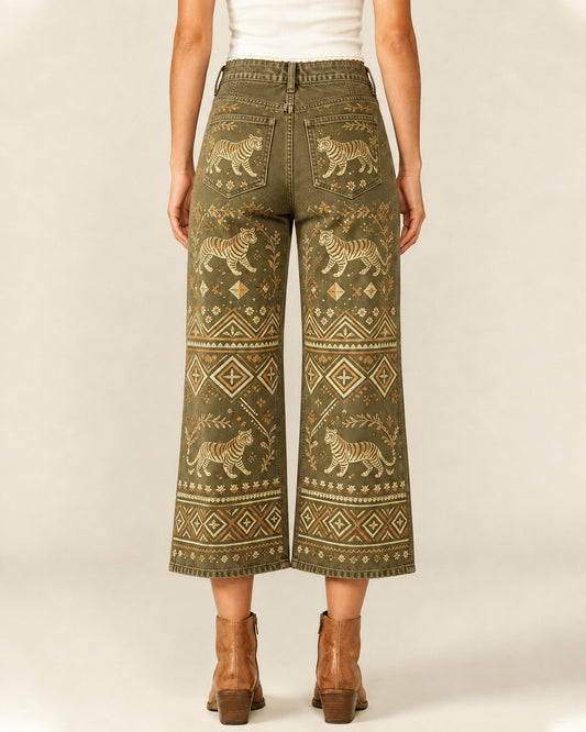 Tiger Ridge Olive RB-BOT24 – Back View – Riley – Olive Green