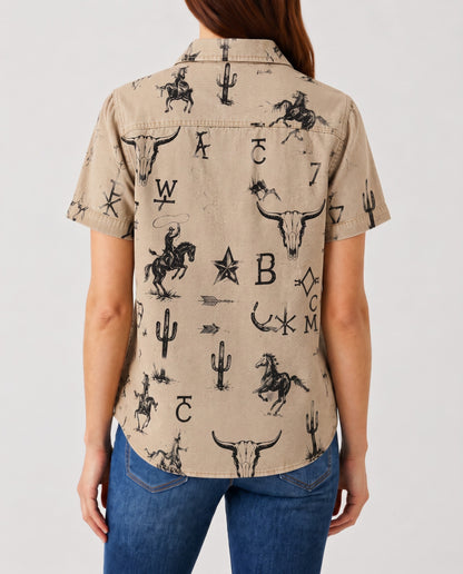 Cactus Crossroads RB-TOP15 – Back View – Riley – beige