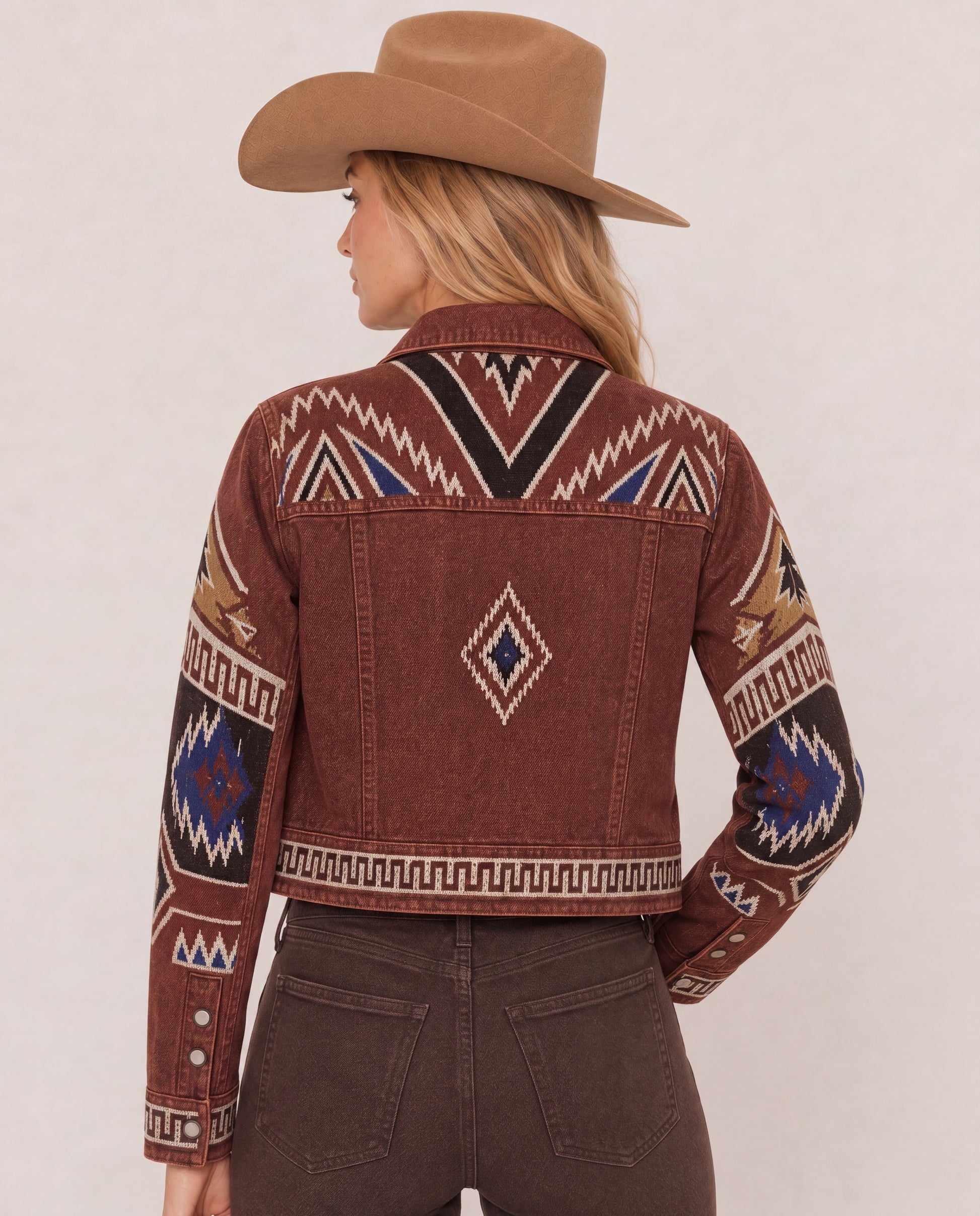 Desert Mirage Brown RB-JKT01 – Back View – Riley – brown