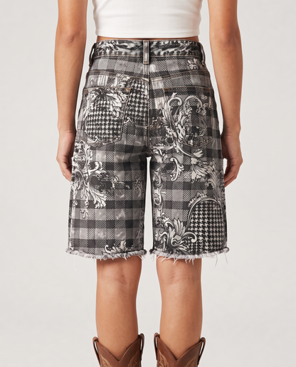 Prairie Paisley RB-BOT08 – Back View – Riley – Black and White