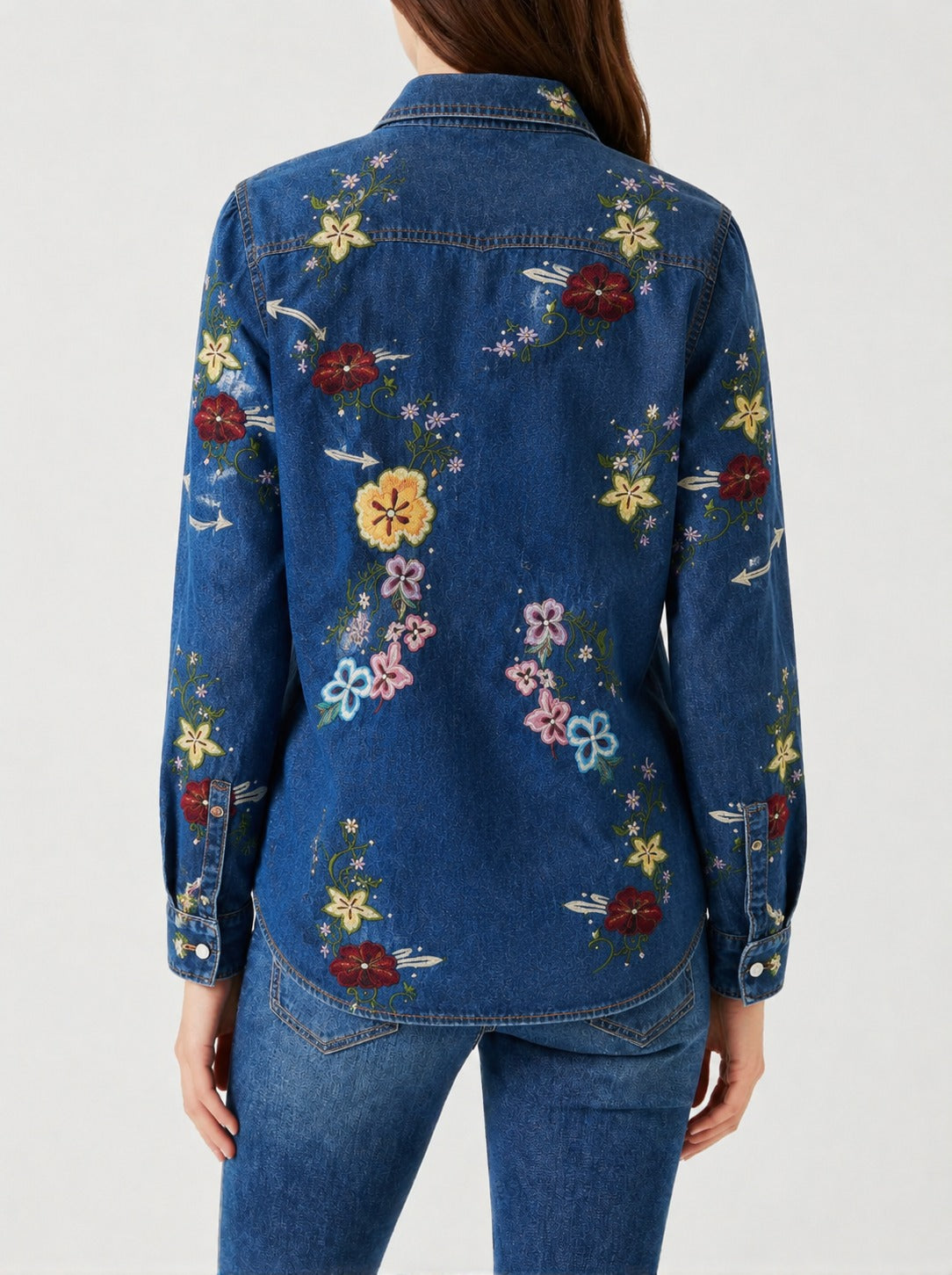 Wildflower Range RB-TOP16 – Back View – Riley – indigo