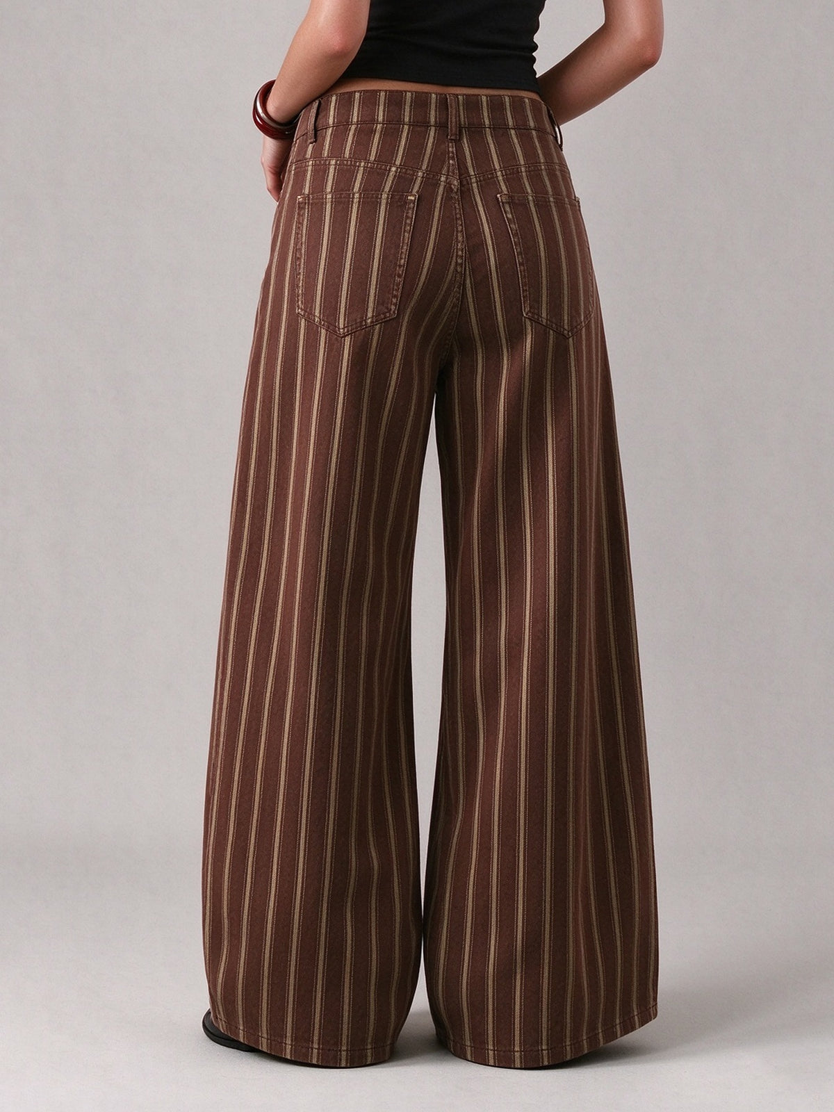 Chuckwagon Stripe Wide-Leg Jeans