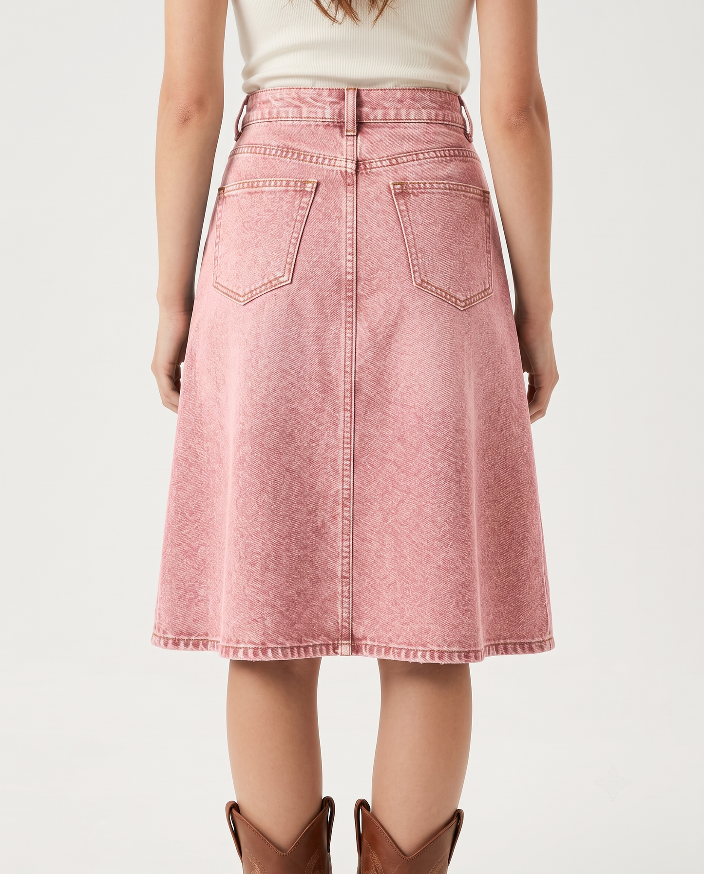 Prairie Bloom RB-SKT03 – Back View – Riley – Pink