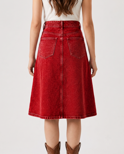 Canyon Bloom Red RB-SKT03 – Back View – Riley – Red