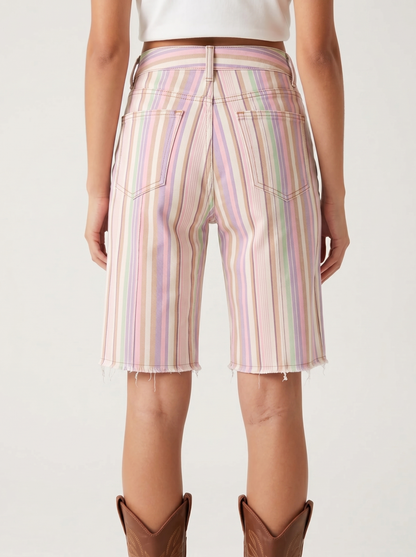 Pink Stripe RB-BOT23 – Back View – Riley – Medium Blue
