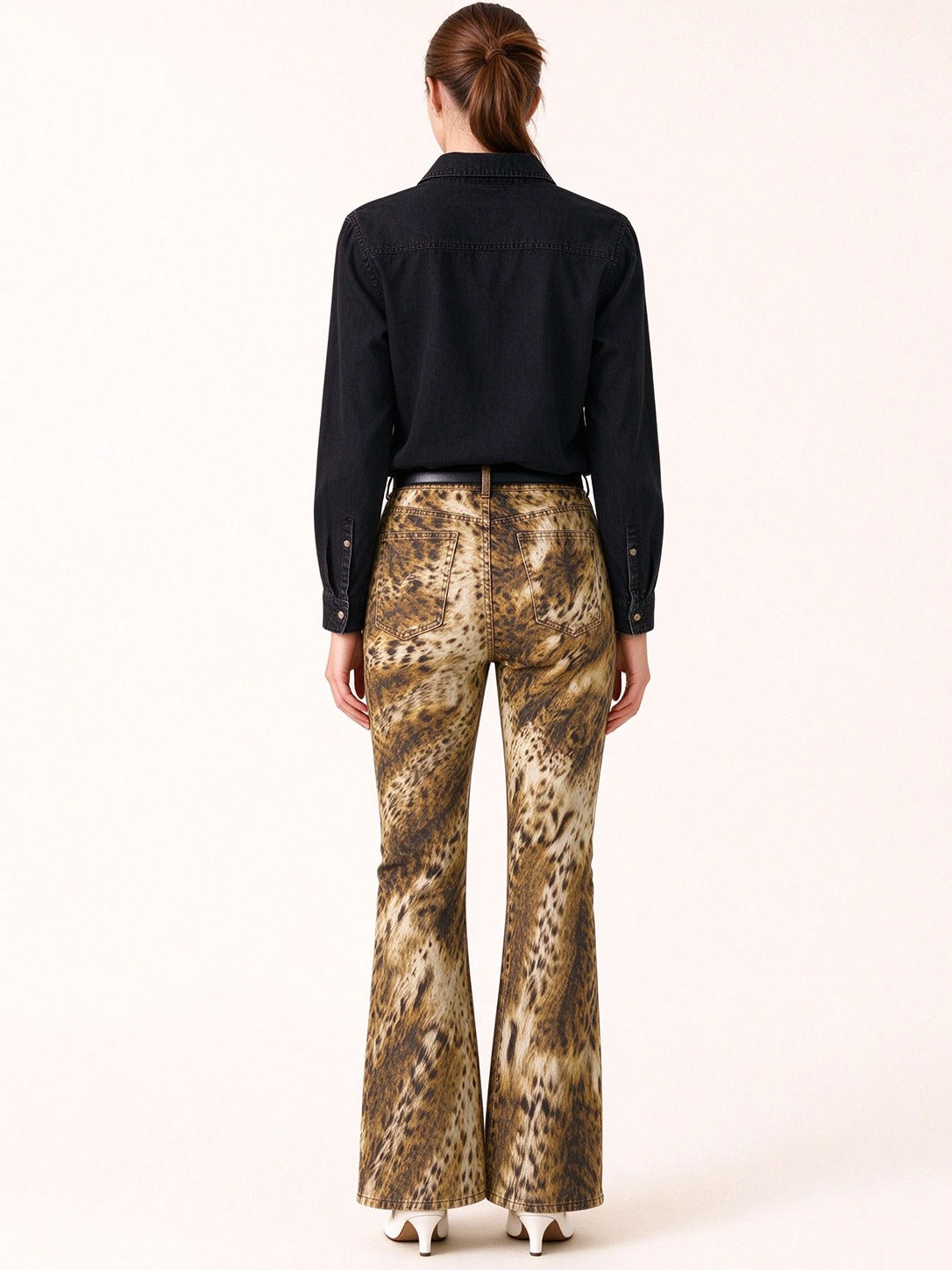 Rodeo Leopard Bootcut Jeans