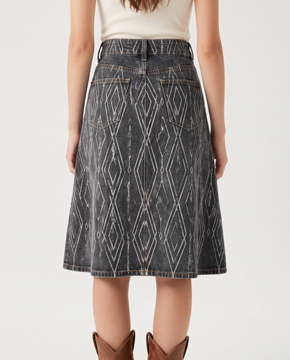 Dark Gray Diamonds RB-SKT03 – Back View – Jessie – Dark Gray