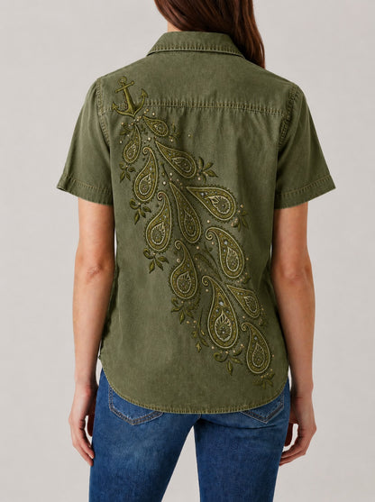 Prairie Anchor RB-TOP15 – Back View – Riley – Olive Green