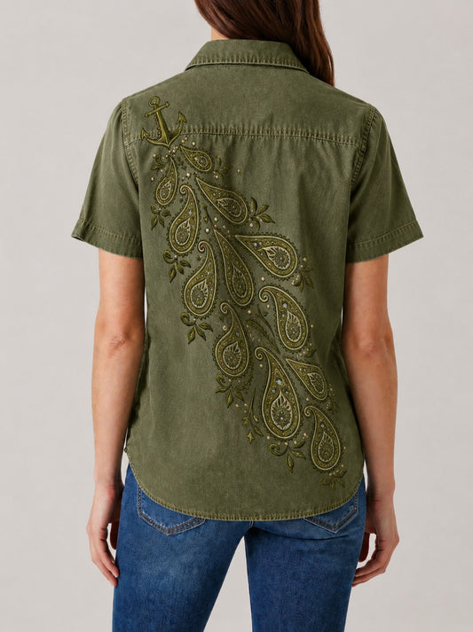 Prairie Anchor RB-TOP15 – Back View – Riley – Olive Green