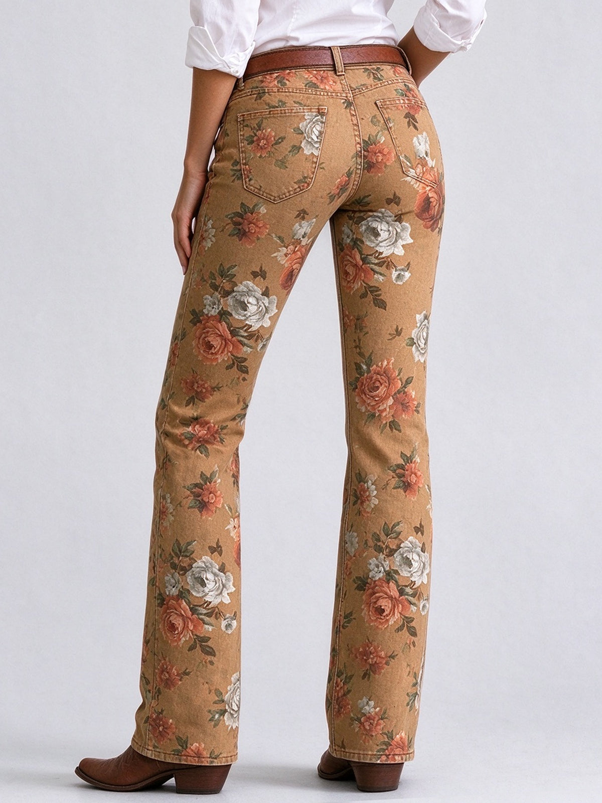 Desert Rose Trail Low-Rise Bootcut Jeans
