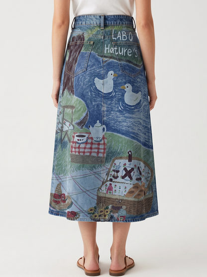 Riverside Rendezvous RB-SKT10 – Back View – Jessie – blue