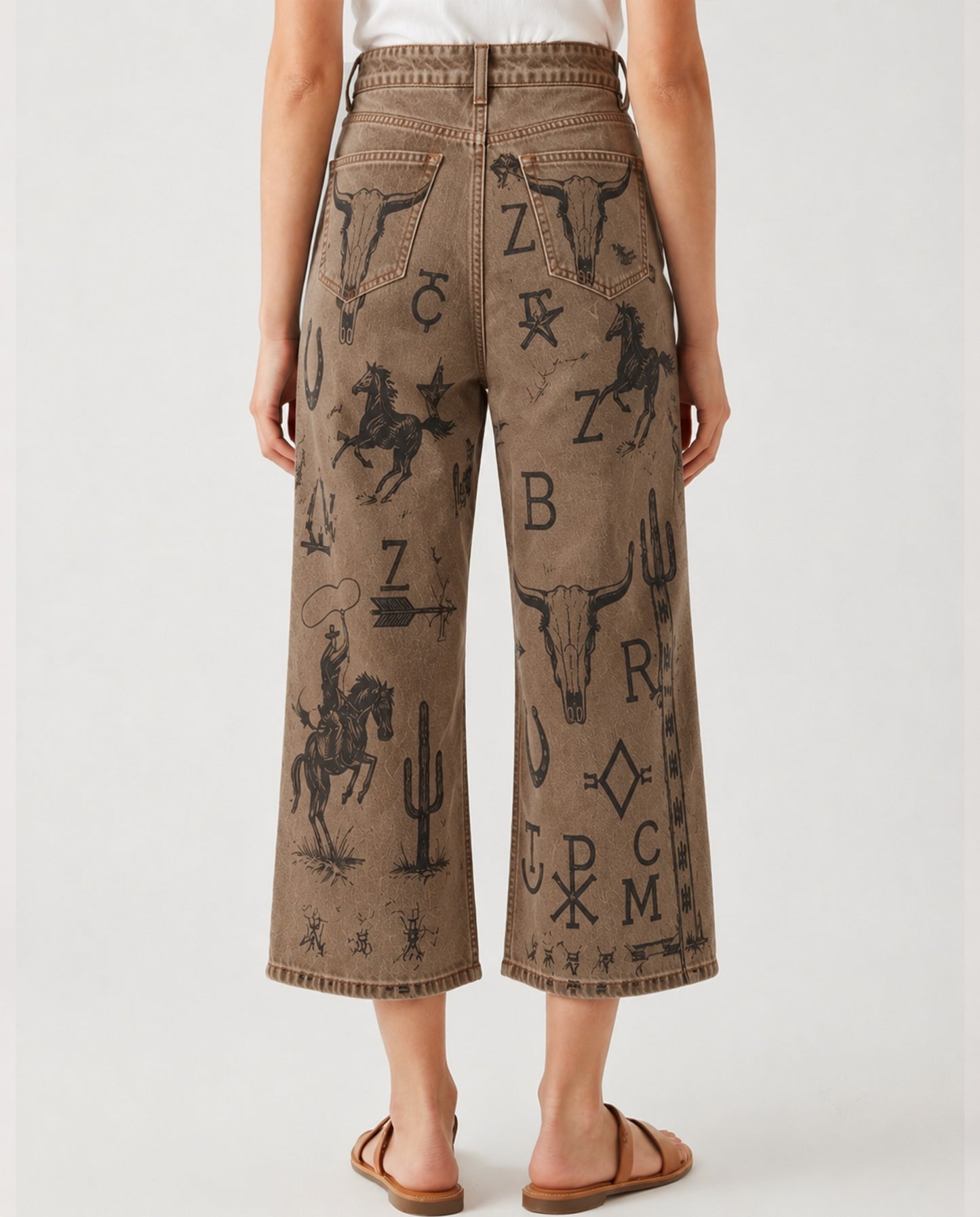Rustic Renegade RB-BOT24 – Back View – Riley – brown