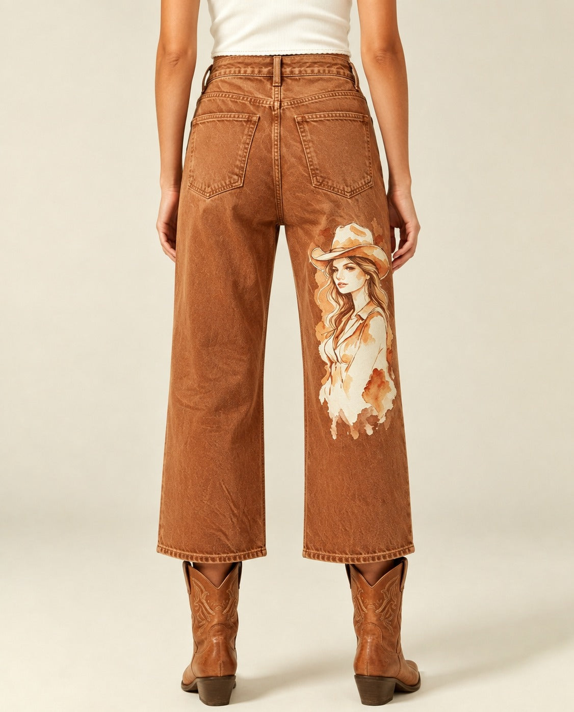 Desert Mirage Brown RB-BOT24 – Back View – Riley – brown