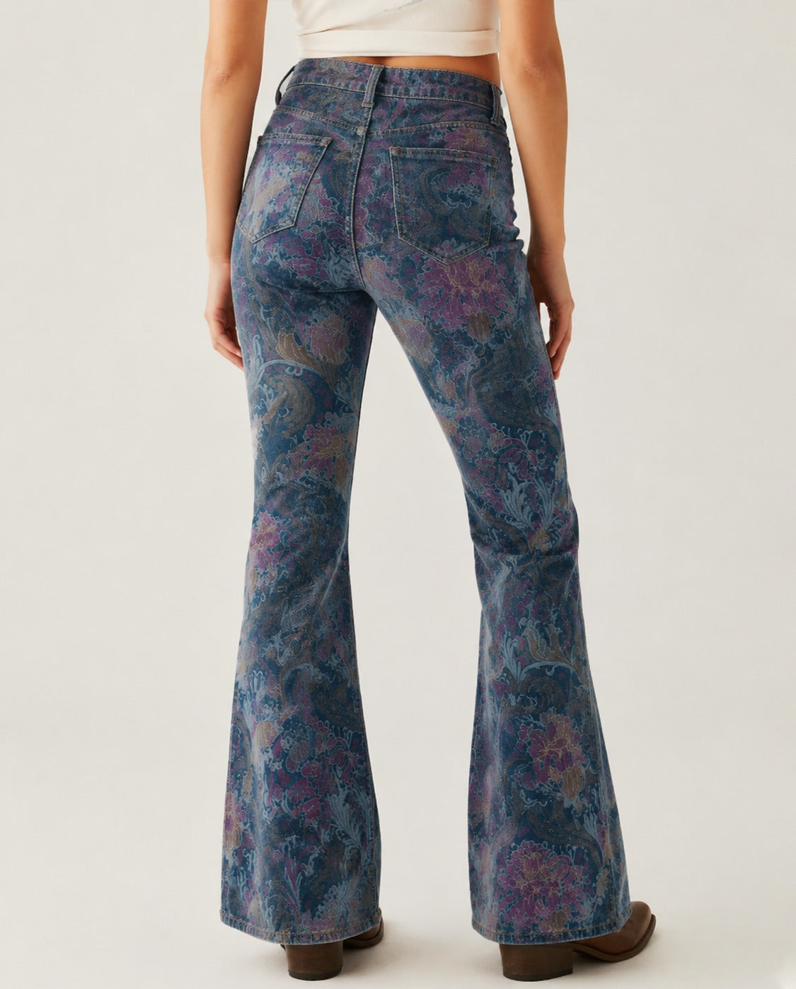 Prairie Bloom Indigo RB-BOT04 – Back View – Riley – Indigo
