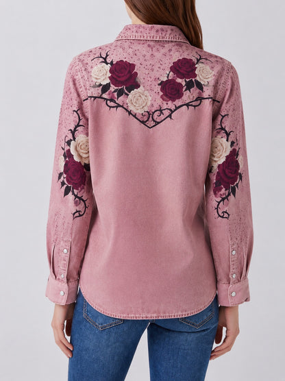 Thorned Rose Rider RB-TOP16 – Back View – Riley – Pink
