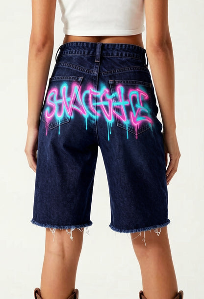 Neon Rodeo Blue RB-BOT08 – Back View – Riley – blue, pink