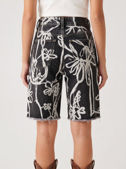 Desert Bloom Black Floral 2 RB-BOT08 – Back View – Riley – black