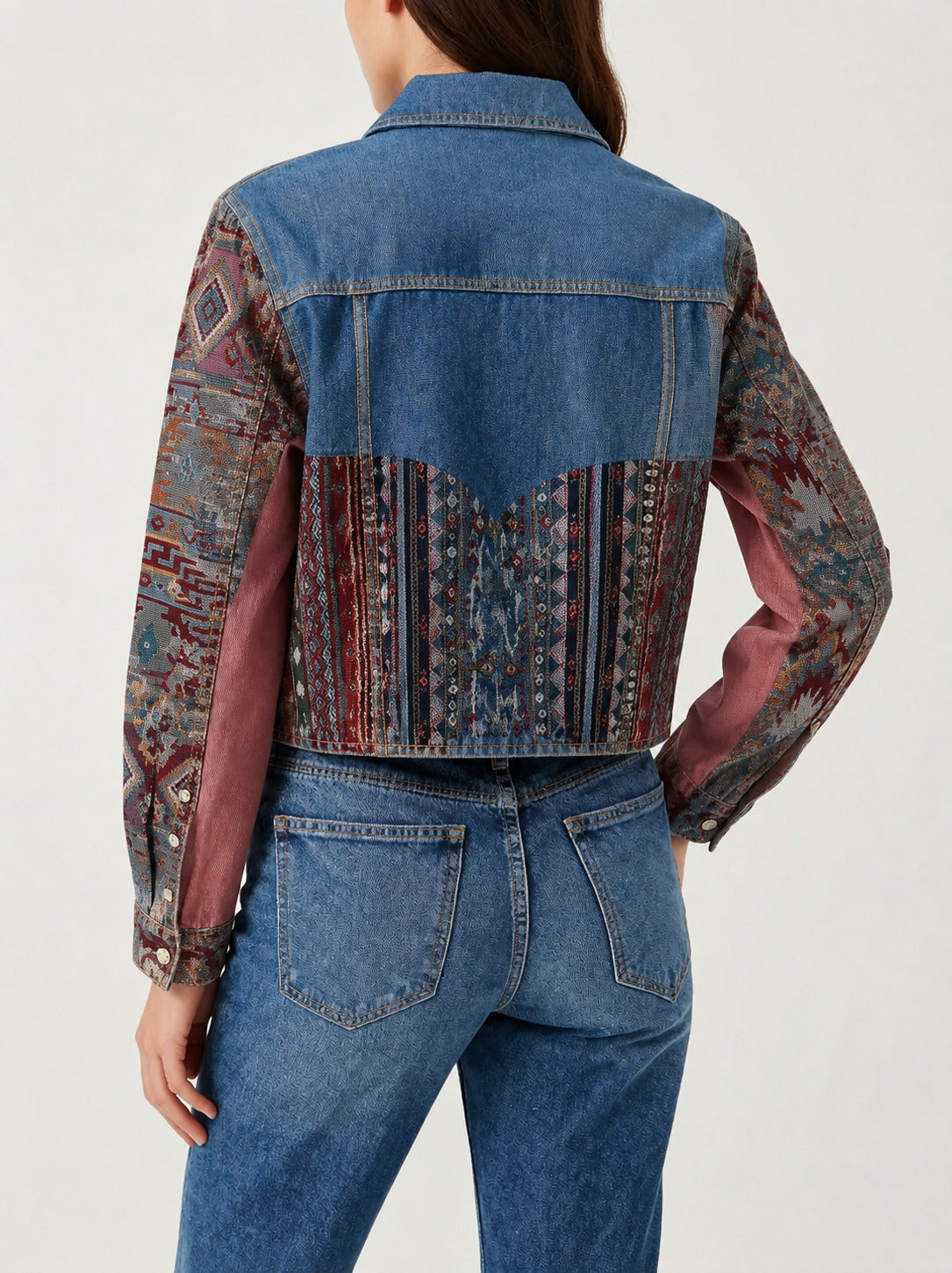Desert Mirage Blue RB-JKT01 – Back View – Riley – blue, red