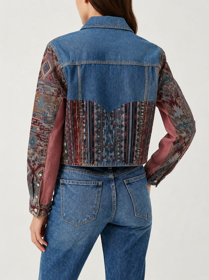 Desert Mirage Blue RB-JKT01 – Back View – Riley – blue, red