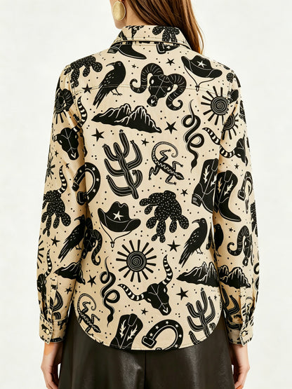 Desert Mirage RB-TOP16 – Back View – Riley – Beige, Black