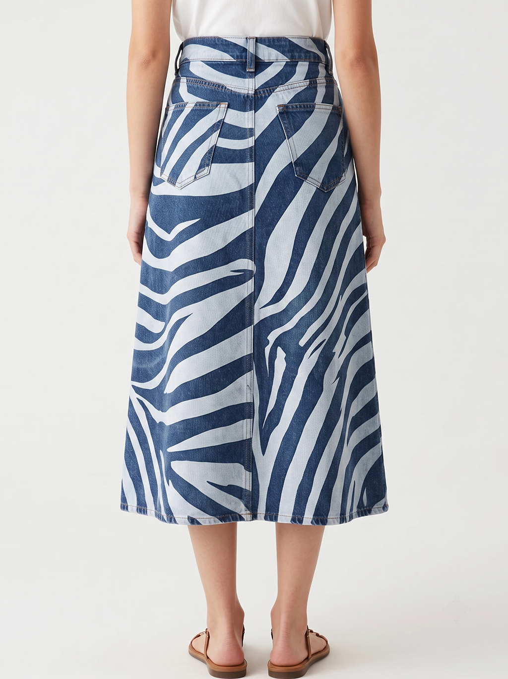 Zebra Ridge RB-SKT10 – Back View – Jessie – Denim Blue