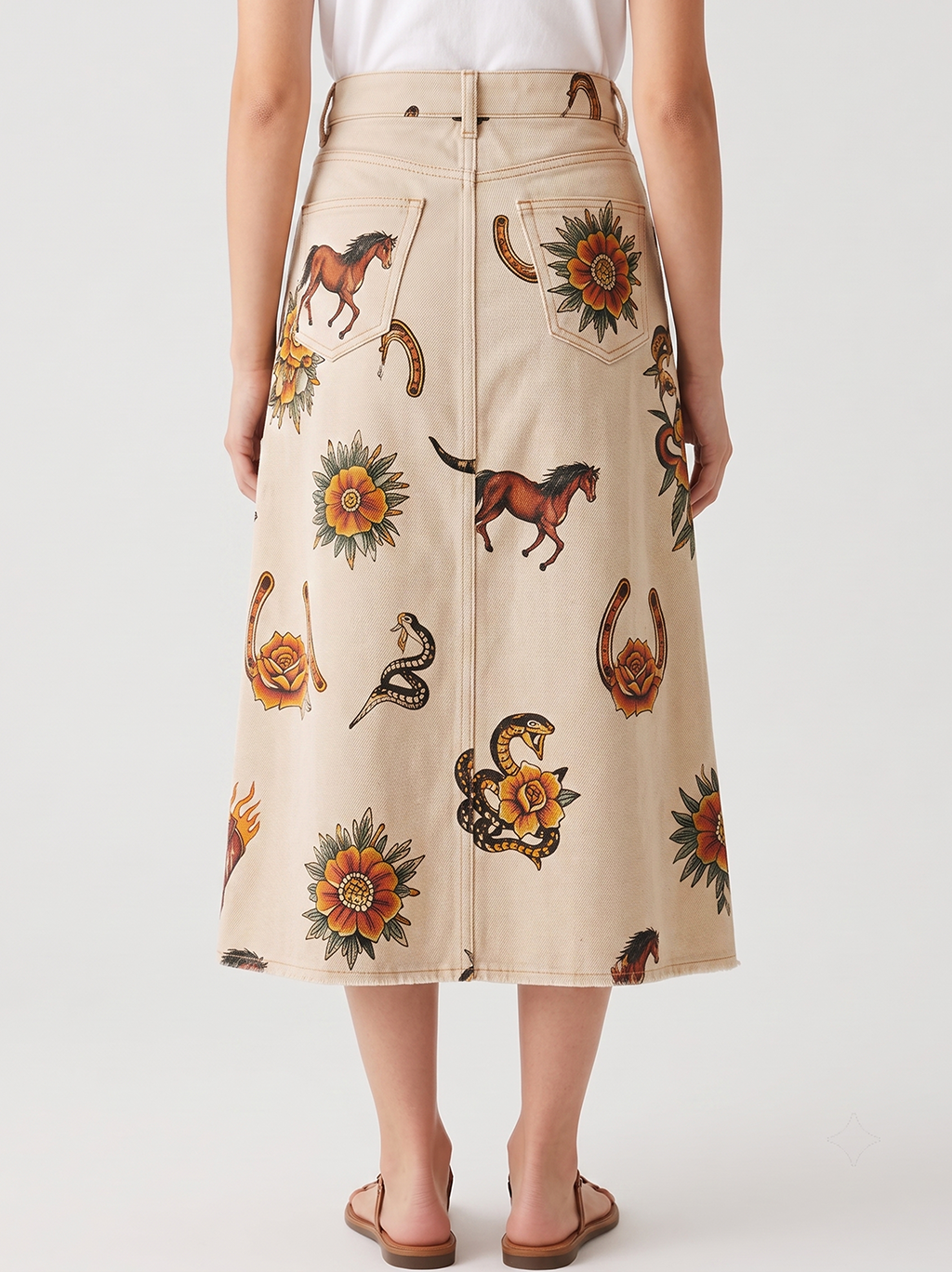 Sagebrush Serpent RB-SKT10 – Back View – Jessie – beige