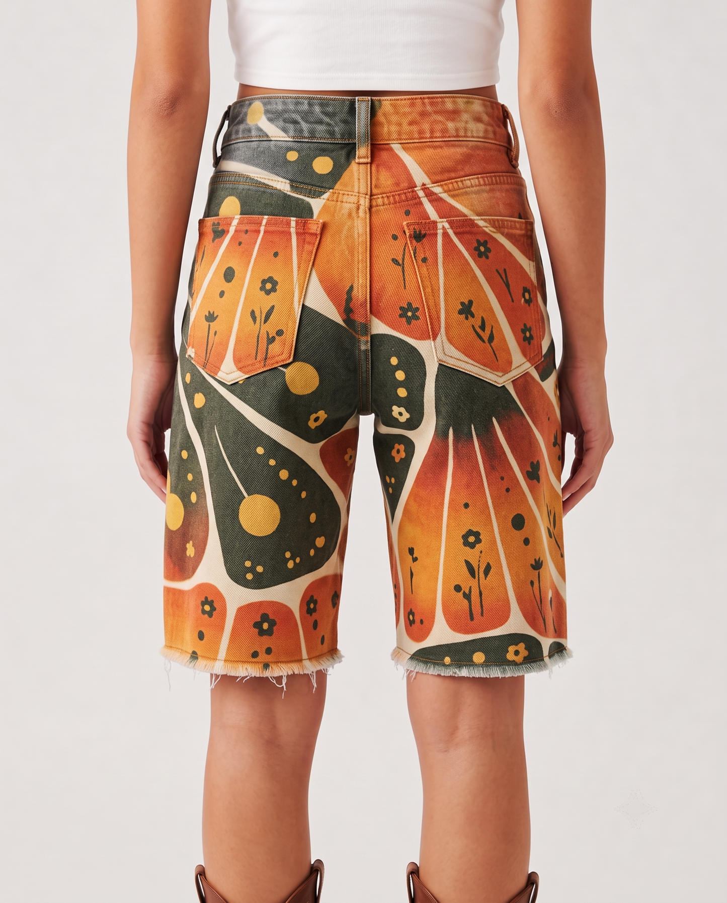 Desert Bloom Multi-color RB-BOT08 – Back View – Riley – Multi-color