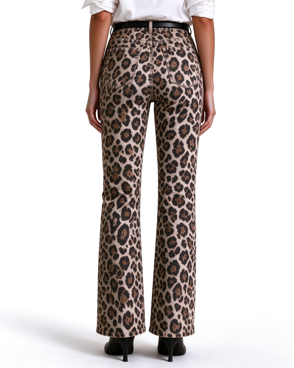 Rodeo Leopard Spots Bootcut Jeans