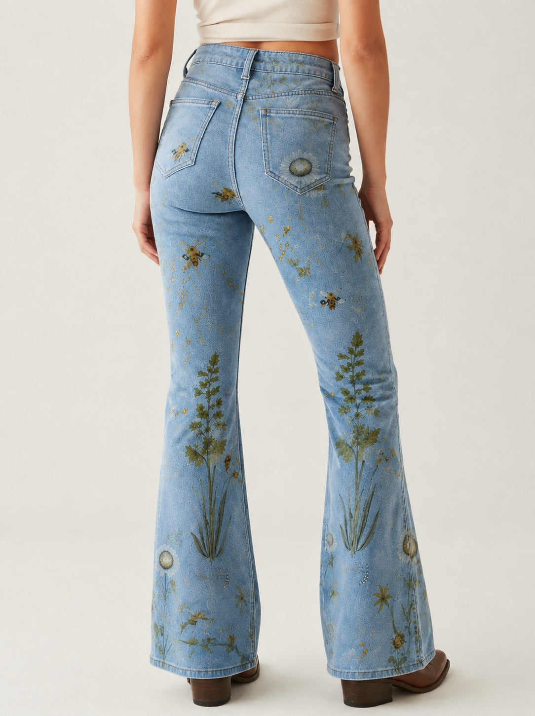 Wildflower Prairie RB-BOT04 – Back View – Riley – Light Blue
