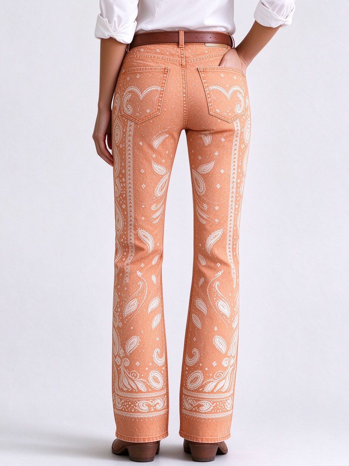 Bandana Belle Low-Rise Bootcut Jeans